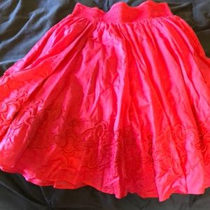 Pink skirt